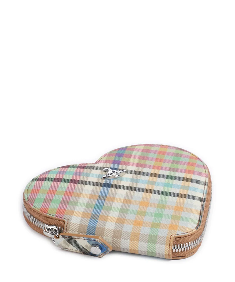 Vivienne Westwood Heart Buccia D'Arancia Bandolera heather plaid