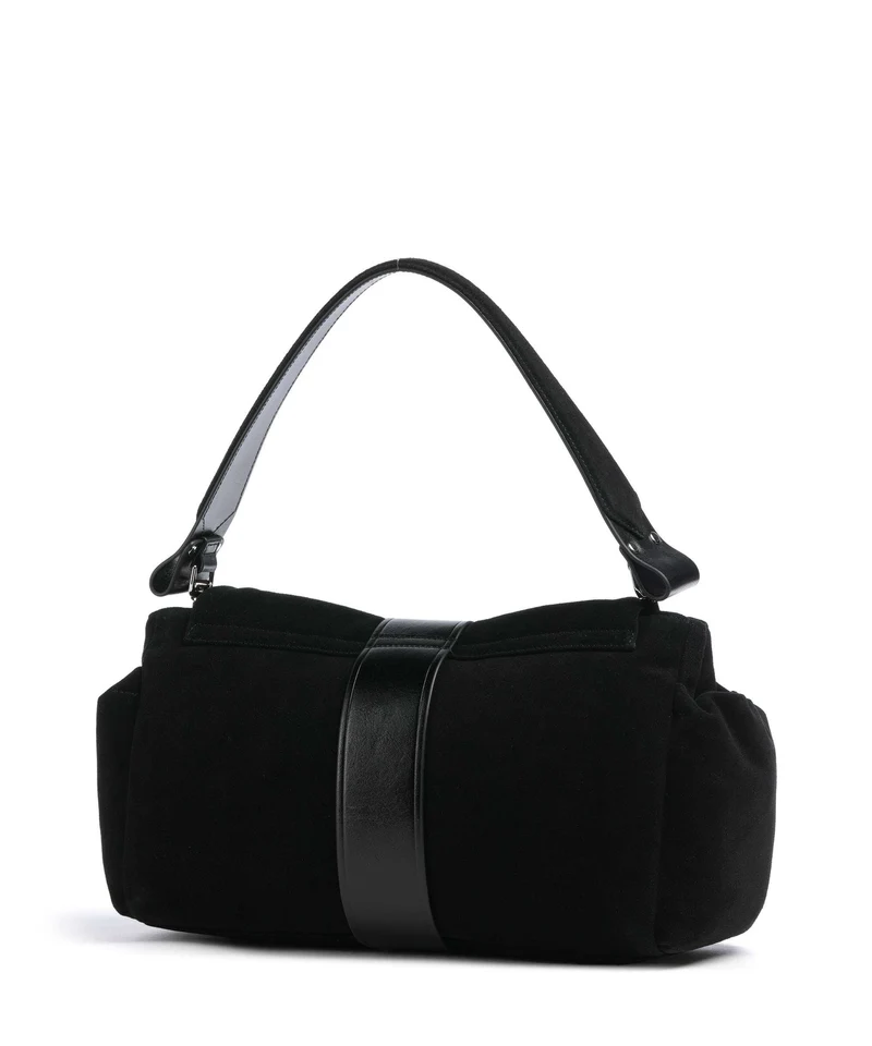 Vivienne Westwood Hazel Suede Treasure XL Bolso de hombro black