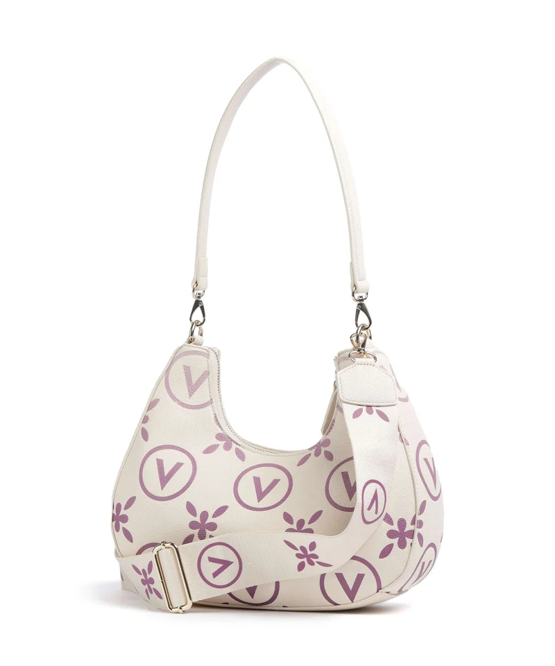 Valentino Bags Samba Re Print Bolso de hombro ecru/rosa
