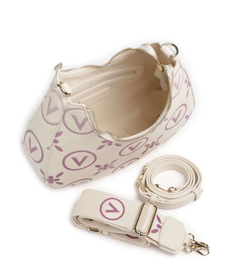 Valentino Bags Samba Re Print Bolso de hombro ecru/rosa
