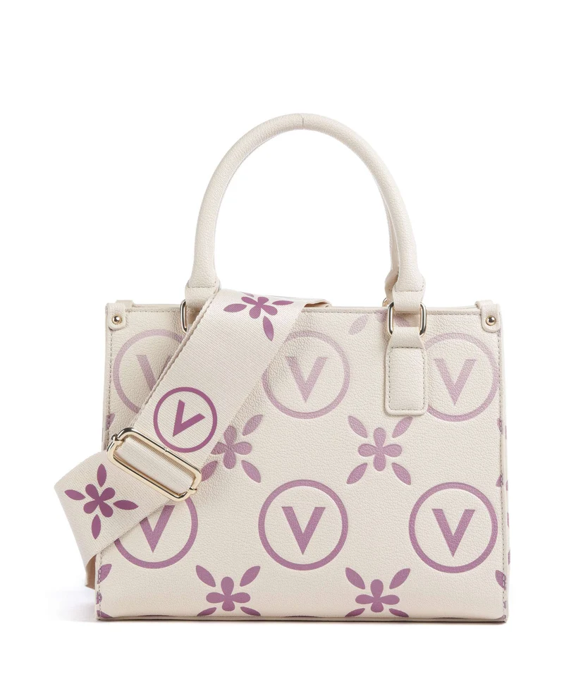 Valentino Bags Samba Re Print Bolso de mano ecru/rosa