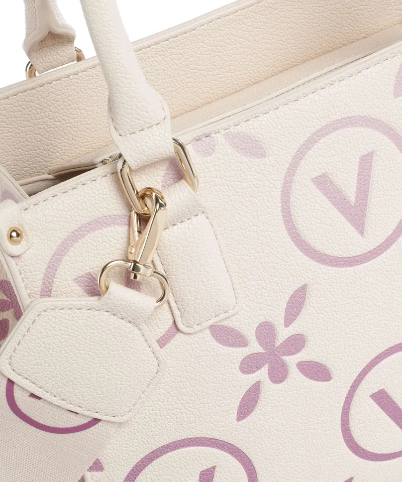 Valentino Bags Samba Re Print Bolso de mano ecru/rosa