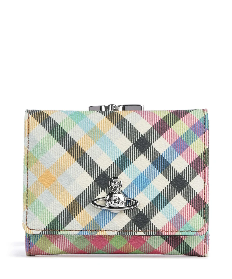 Vivienne Westwood Frame Buccia D'Arancia Small Monedero heather plaid
