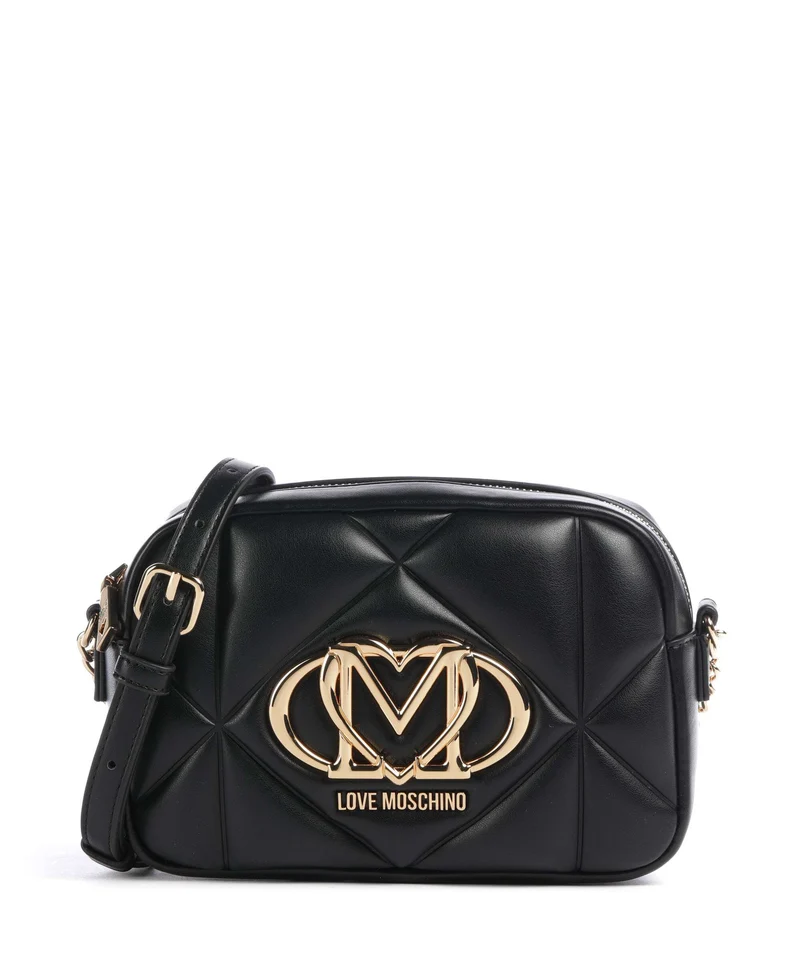 Love Moschino Embossed Q Bandolera black