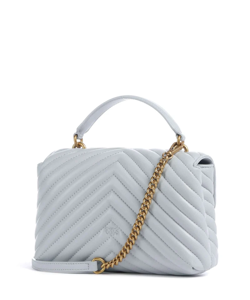 Pinko Love Lady Puff Mini Bolso de mano azzurro celeste/antique gold