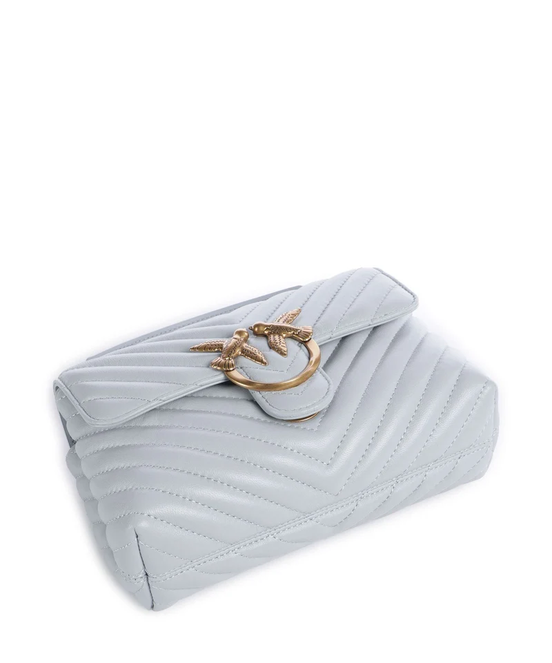 Pinko Love Lady Puff Mini Bolso de mano azzurro celeste/antique gold
