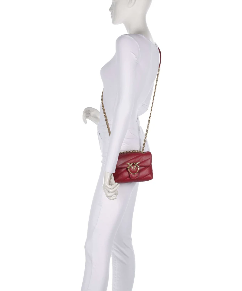 Pinko Love Puff Baby Bolso de hombro rosso scuro/antique gold