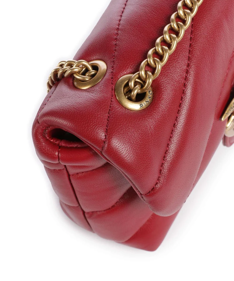 Pinko Love Puff Baby Bolso de hombro rosso scuro/antique gold