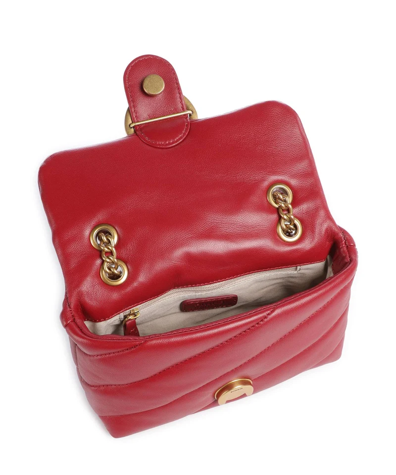 Pinko Love Puff Baby Bolso de hombro rosso scuro/antique gold