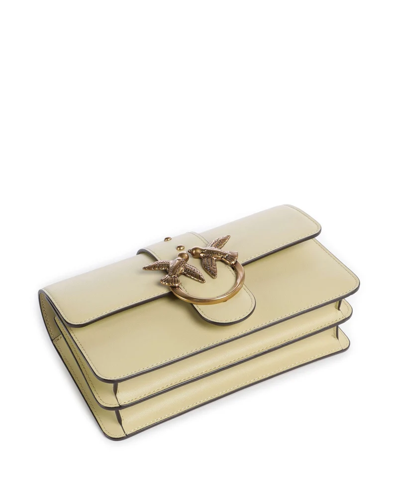 Pinko Love One Mini Bandolera giallo vaniglia/antique gold