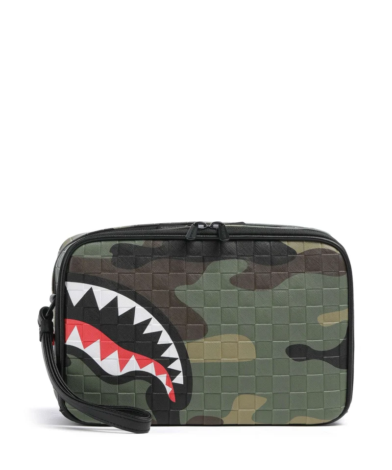 Sprayground Woodland Camo Check Neceser multicolour