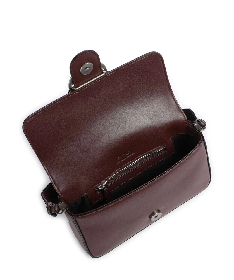 Pinko Love One Mini Slouchy Bolso de hombro burgundy wine/old silver