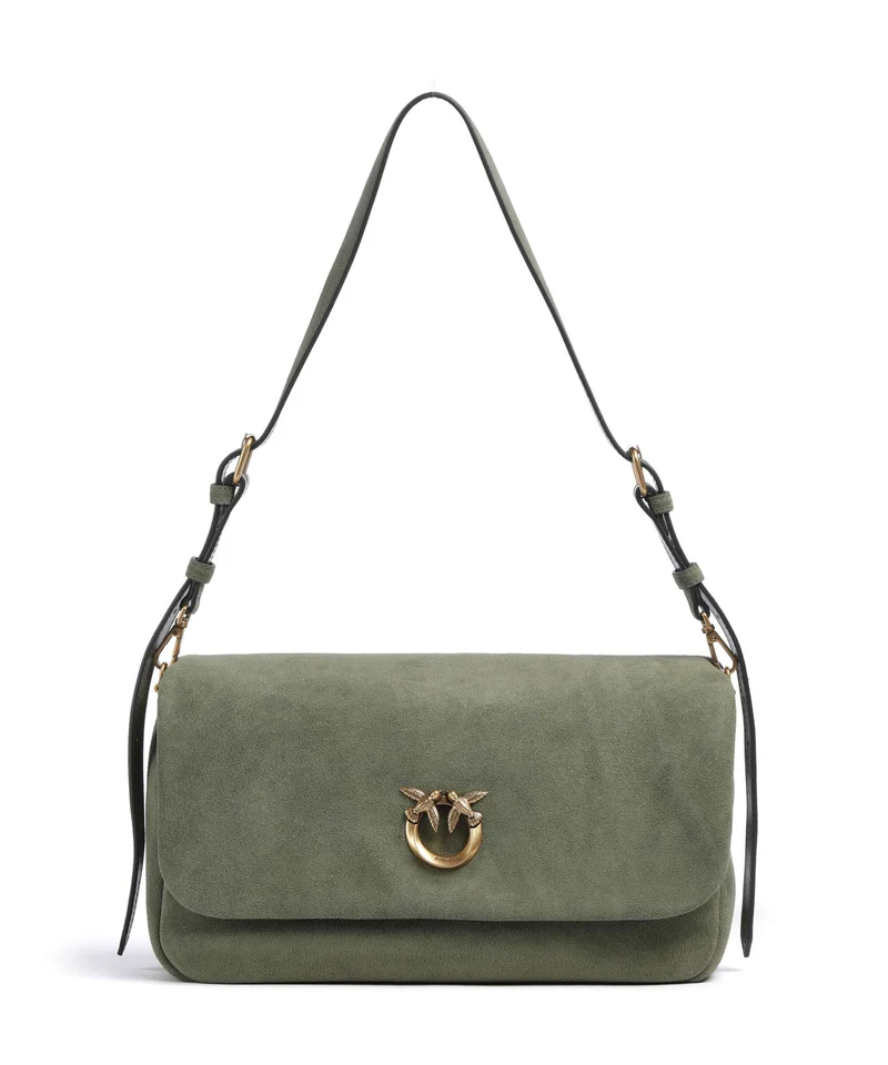 Pinko Click Soft Horizontal Bolso de hombro oliva capulet/antique gold