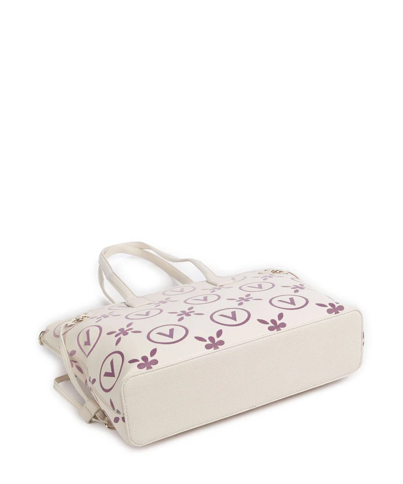 Valentino Bags Samba Re Print Bolsa shopping ecru/rosa