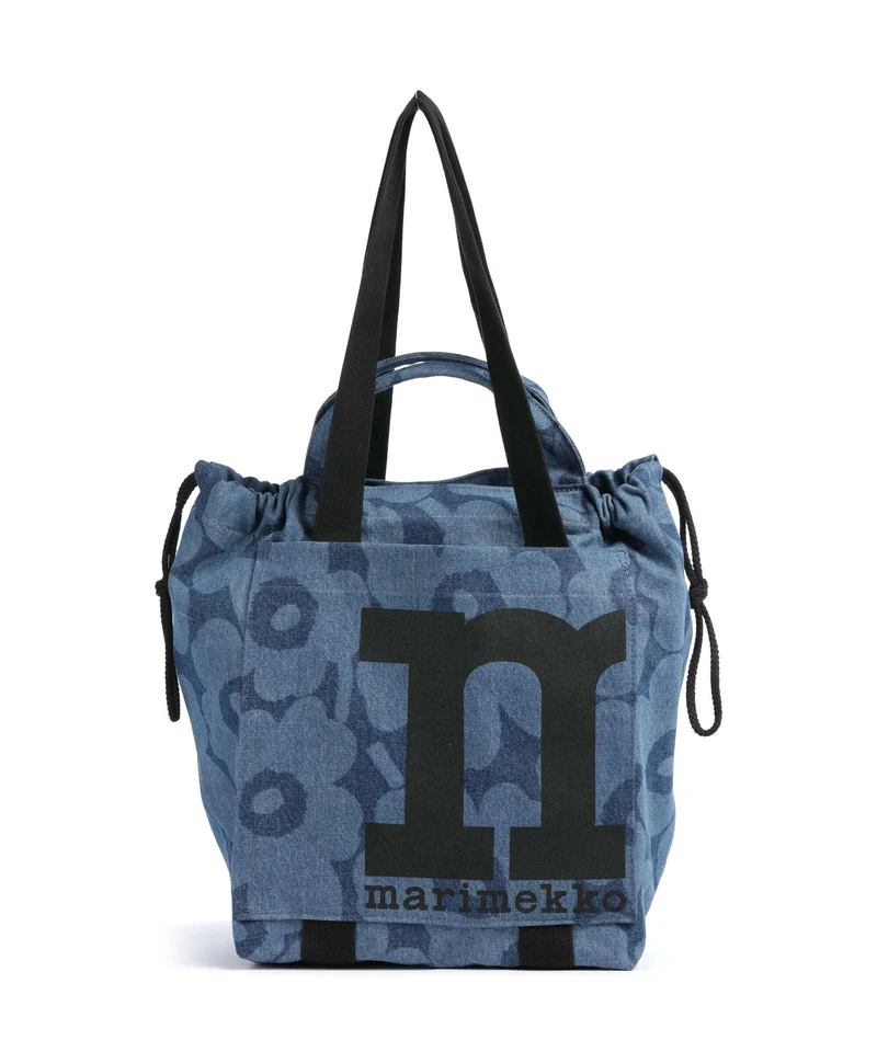 Marimekko Mono City Unikko Bolsa shopping mid indigo