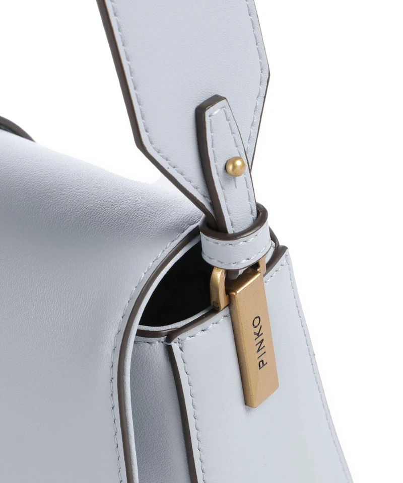 Pinko Love One Mini Slouchy Bolso de hombro azzurro celeste/antique gold