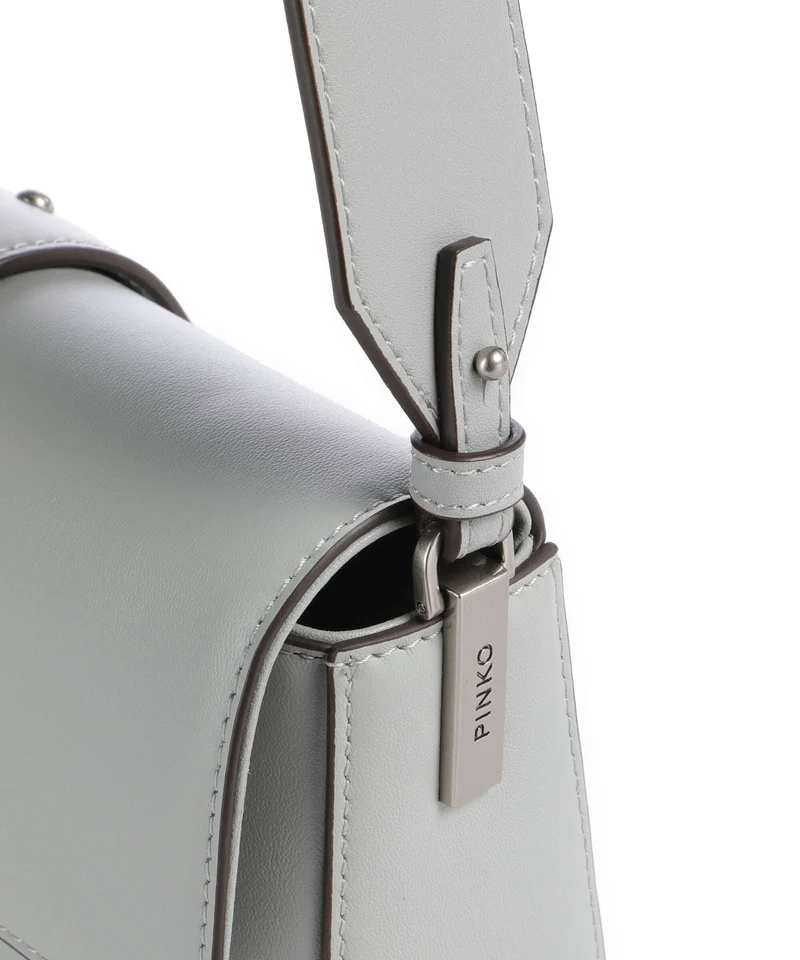 Pinko Love One Mini Slouchy Bolso de hombro grigio perla/old silver