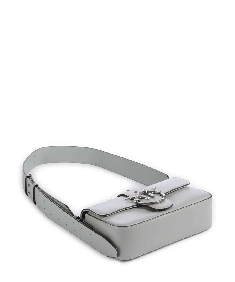 Pinko Love One Mini Slouchy Bolso de hombro grigio perla/old silver