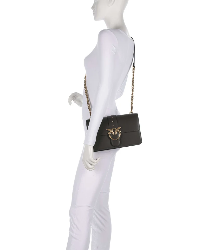Pinko Love One Classic Bandolera verde fango/antique gold