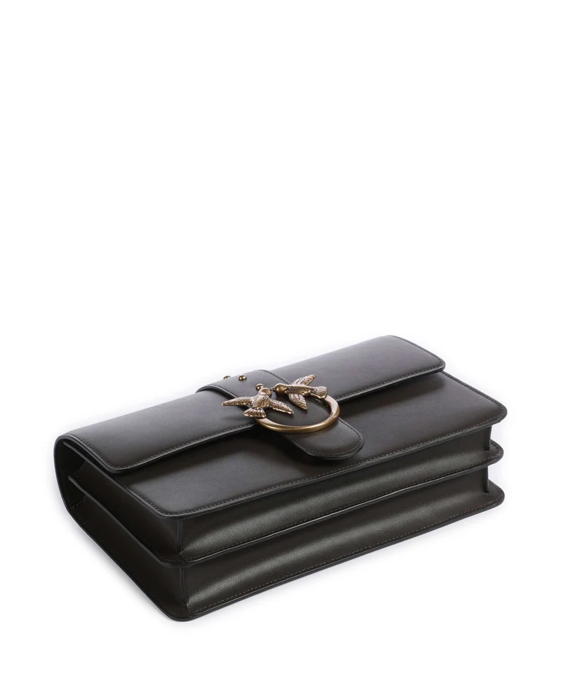Pinko Love One Classic Bandolera verde fango/antique gold