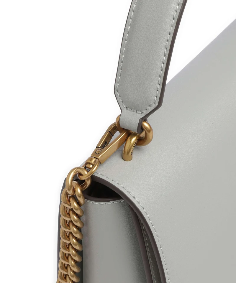 Pinko Love One Classic Bolso de mano grigio perla/antique gold