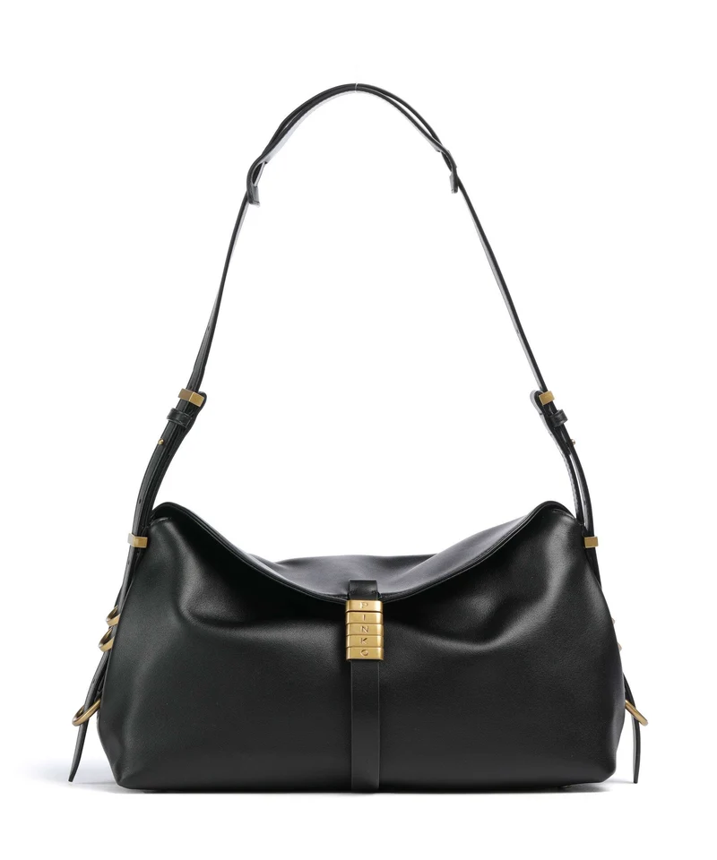 Pinko Saddle Bolso de hombro nero/antique gold