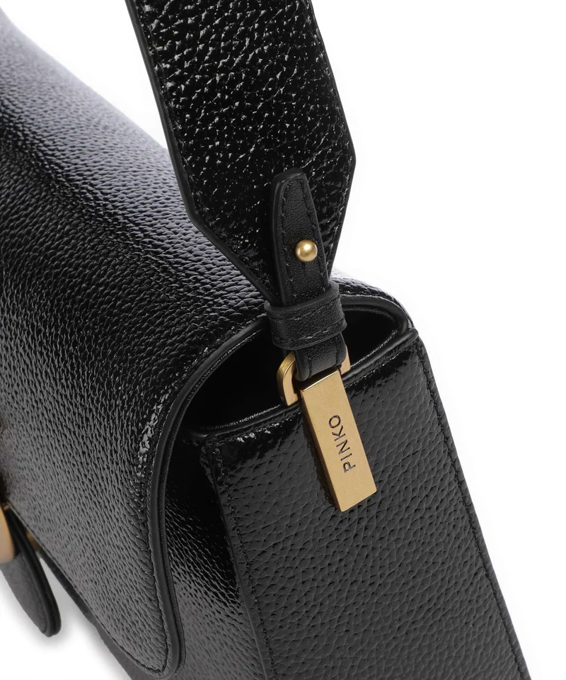 Pinko Love One Classic Slouchy Bolso de hombro nero/antique gold