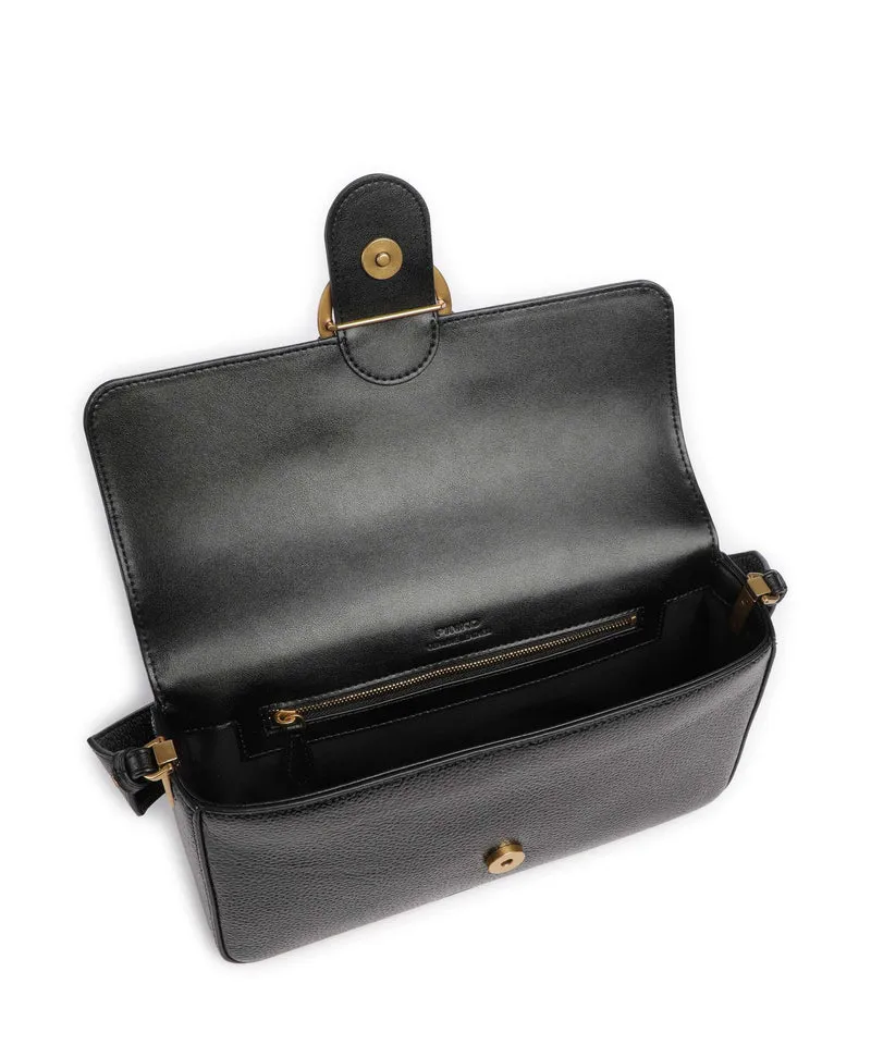 Pinko Love One Classic Slouchy Bolso de hombro nero/antique gold