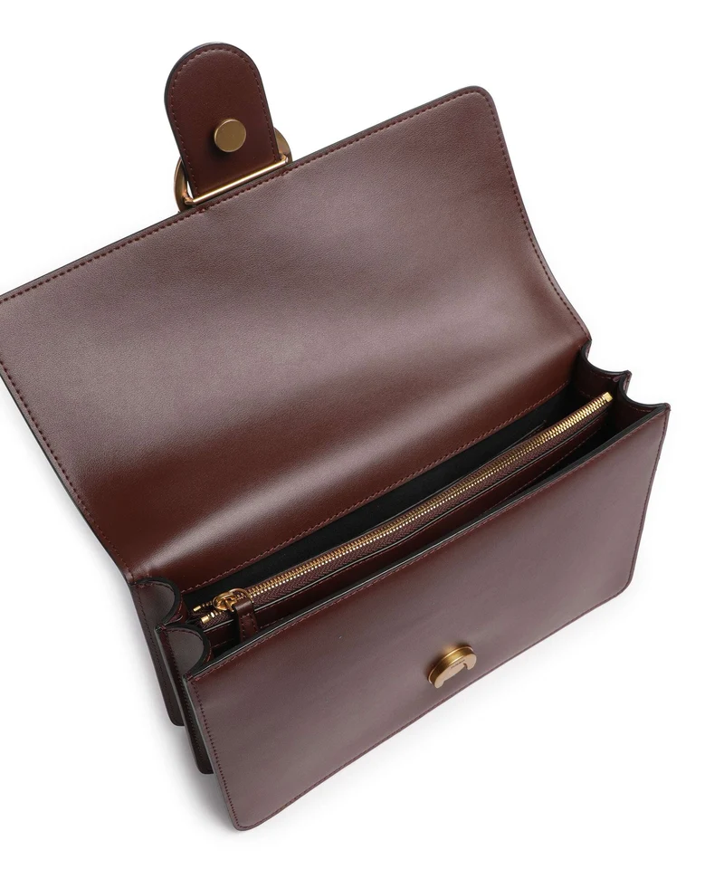 Pinko Love One Classic Bandolera rosso vino/antique gold