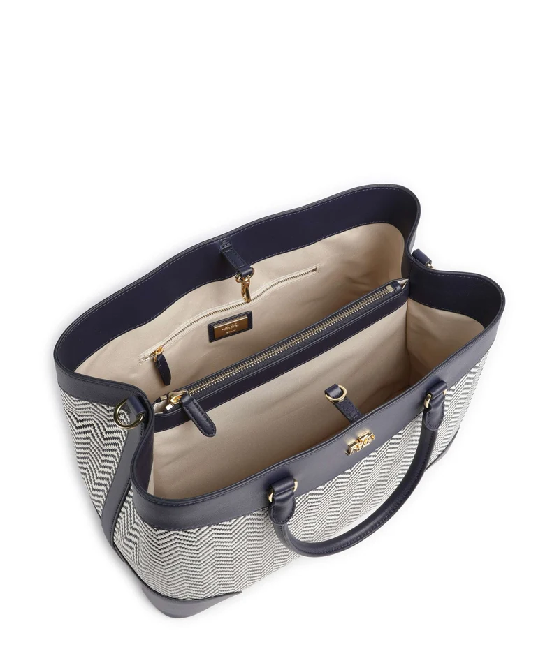 Lauren Ralph Lauren Marcy 36 Bolso de mano refined navy/soft white