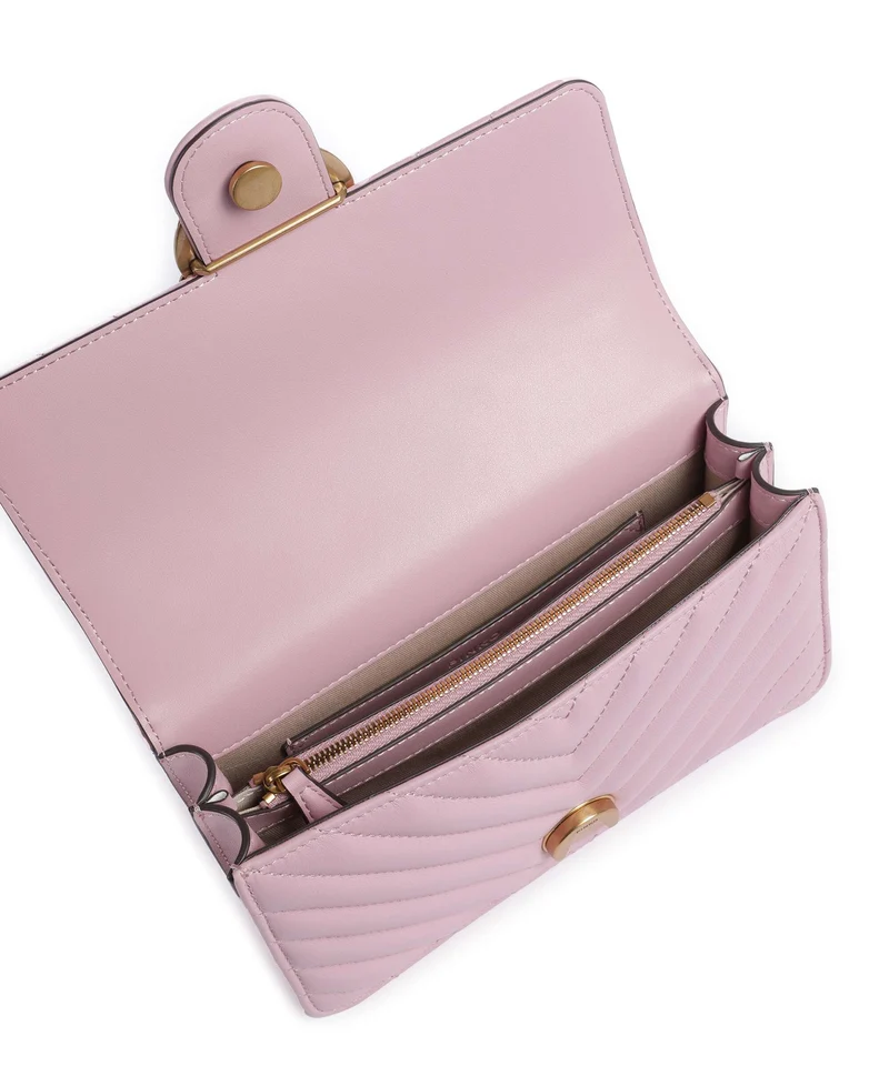 Pinko Love One Mini Bolso de hombro rosa chiaro/antique gold