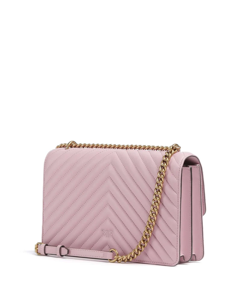 Pinko Love One Classic Bolso de hombro rosa chiaro/antique gold