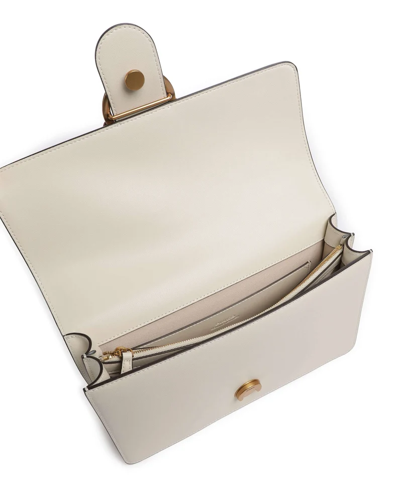 Pinko Love One Classic Bandolera bianco seta/antique gold