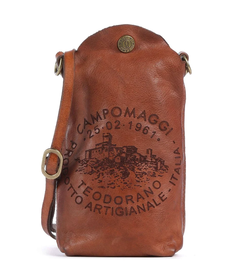 Campomaggi Bolsa para móvil cognac