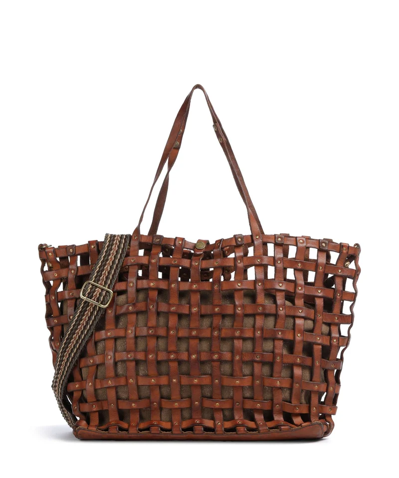 Campomaggi Bolsa shopping cognac/bronze