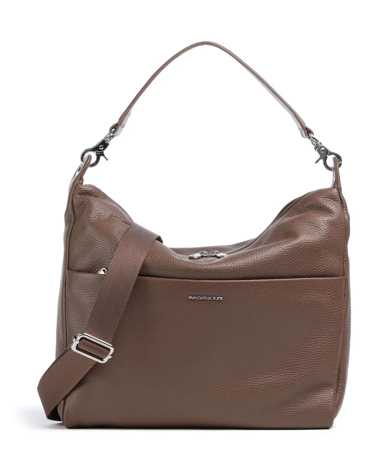 Mandarina Duck Mellow Leather Bolso de hobo milk chocolate
