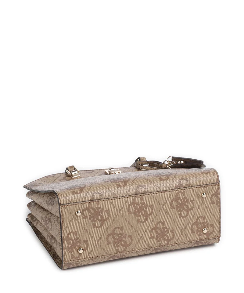 Guess Queensland Big 4G Logo Bolso de mano latte logo