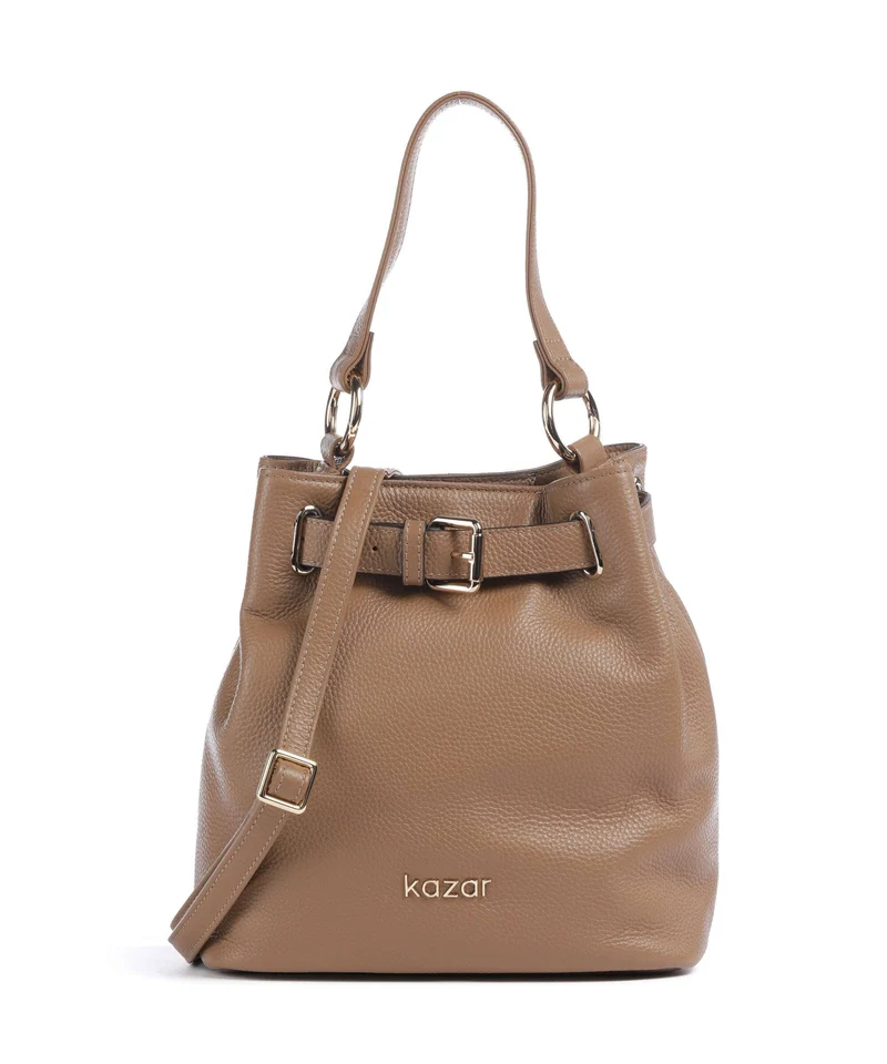 Kazar Salve Bucket bolso de mano light brown