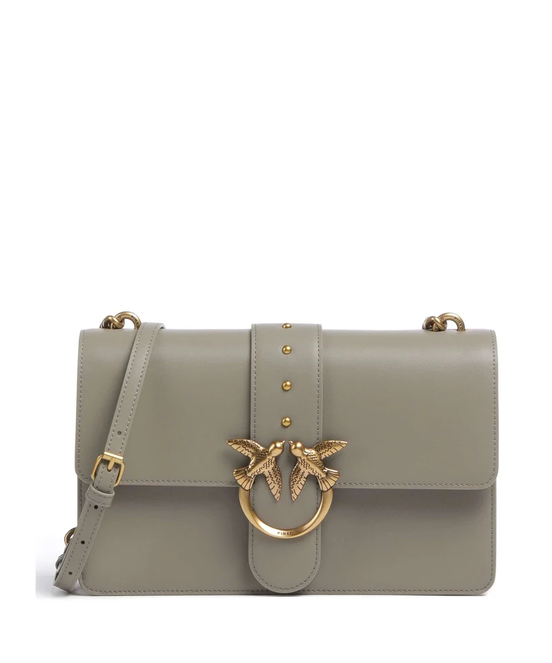 Pinko Love One Classic Bandolera noce/antique gold