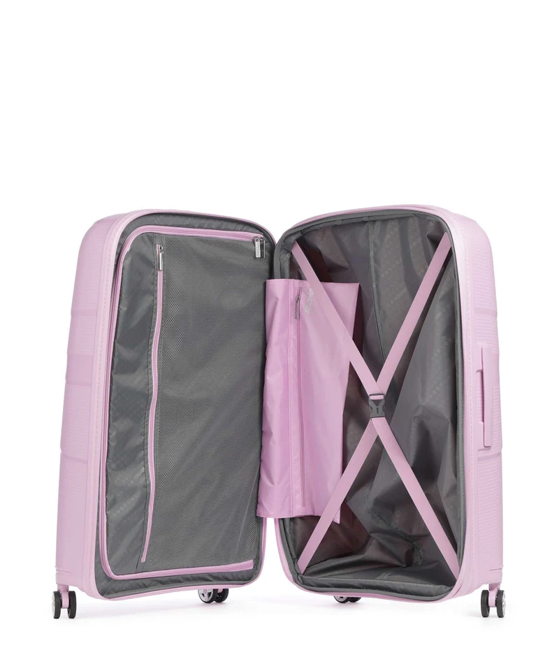 American Tourister Starvibe Maleta con 4 ruedas metallic pastel lavender