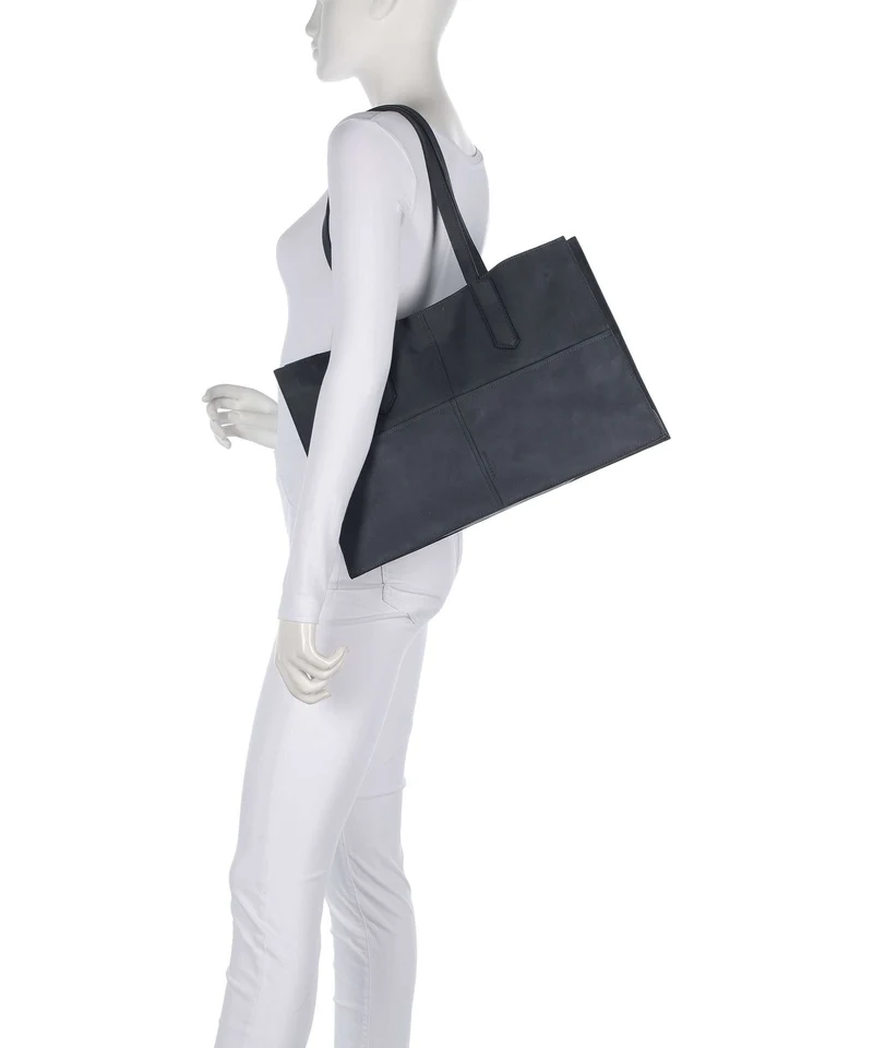 Liebeskind Amy Vegan Suede L Bolsa shopping peacoat