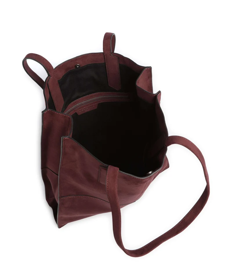 Liebeskind Amy Vegan Suede L Bolsa shopping pomegranate