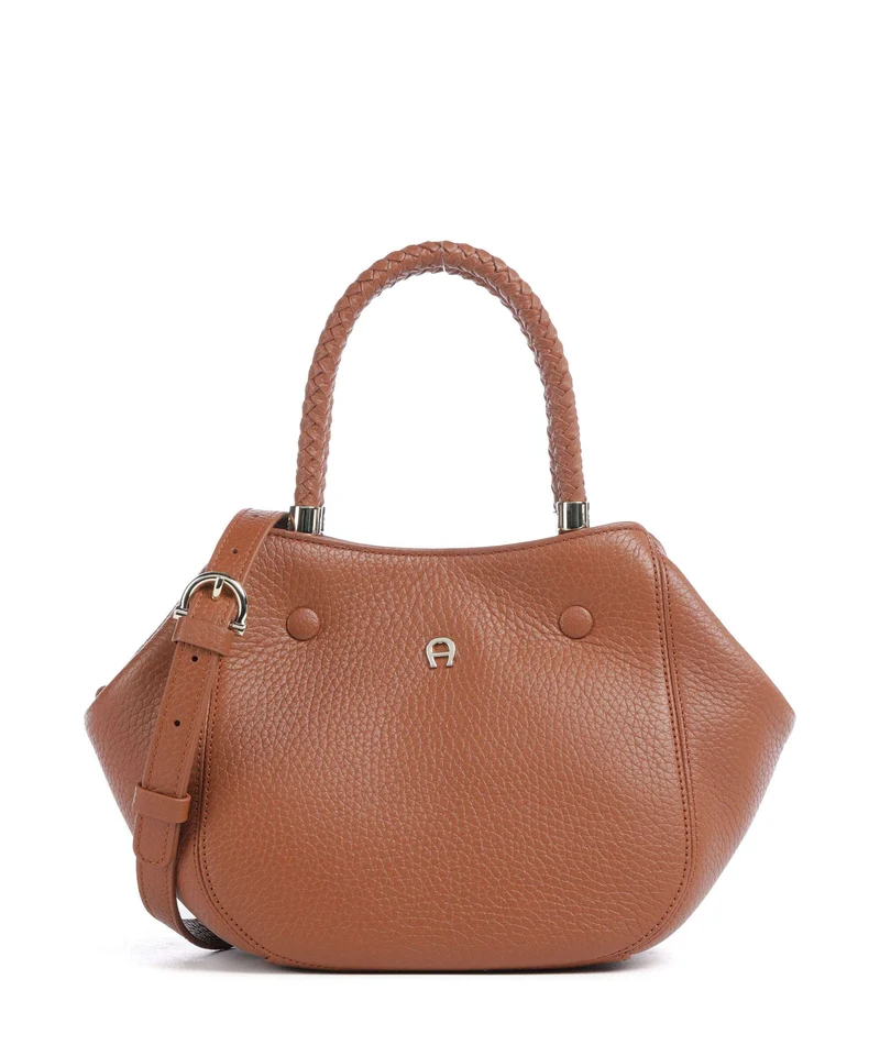 Aigner Carré Soft S Bolso de mano cognac brown