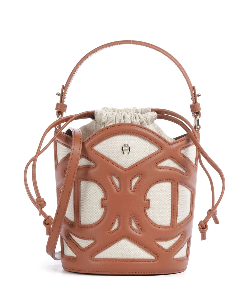 Aigner Azzurra S Bucket bolso de mano cognac brown