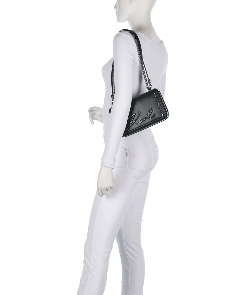 Karl Lagerfeld K/Signature 2.0 Bolso de hombro black embellishment