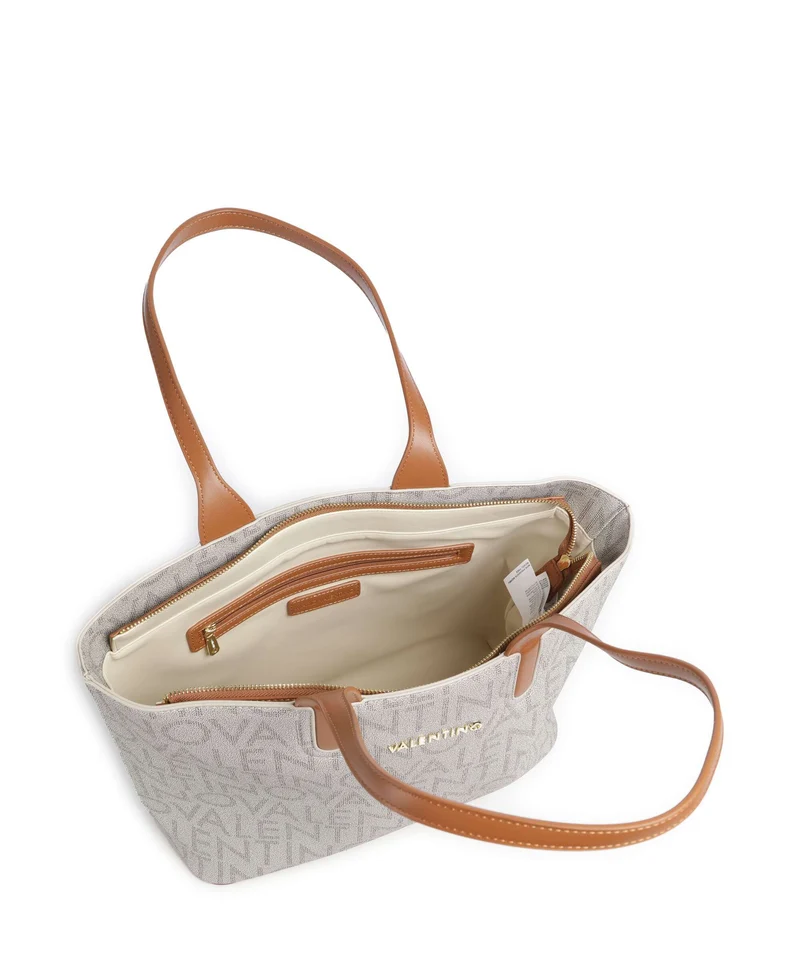 Valentino Bags Regina Re Bolsa shopping beige/natur