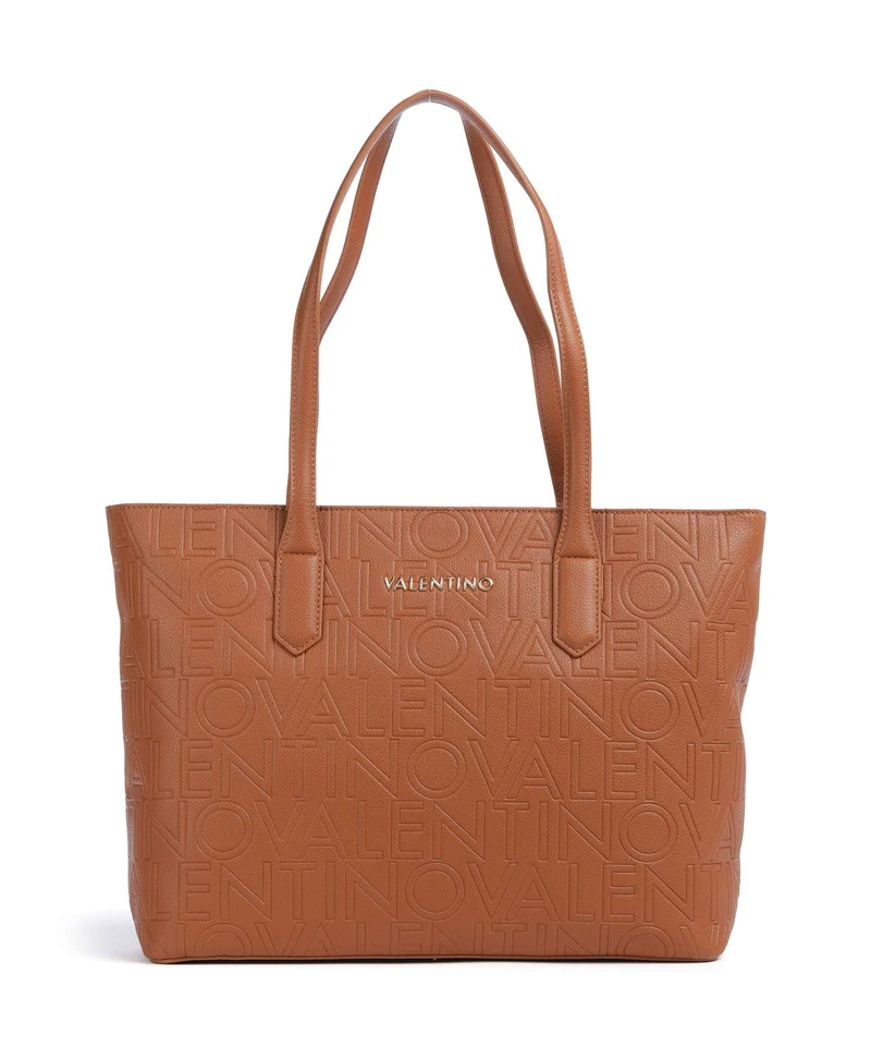 Valentino Bags Pansy Bolsa shopping cuoio