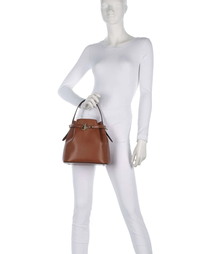 Lauren Ralph Lauren Blaike Medium Bucket bolso de mano lauren tan