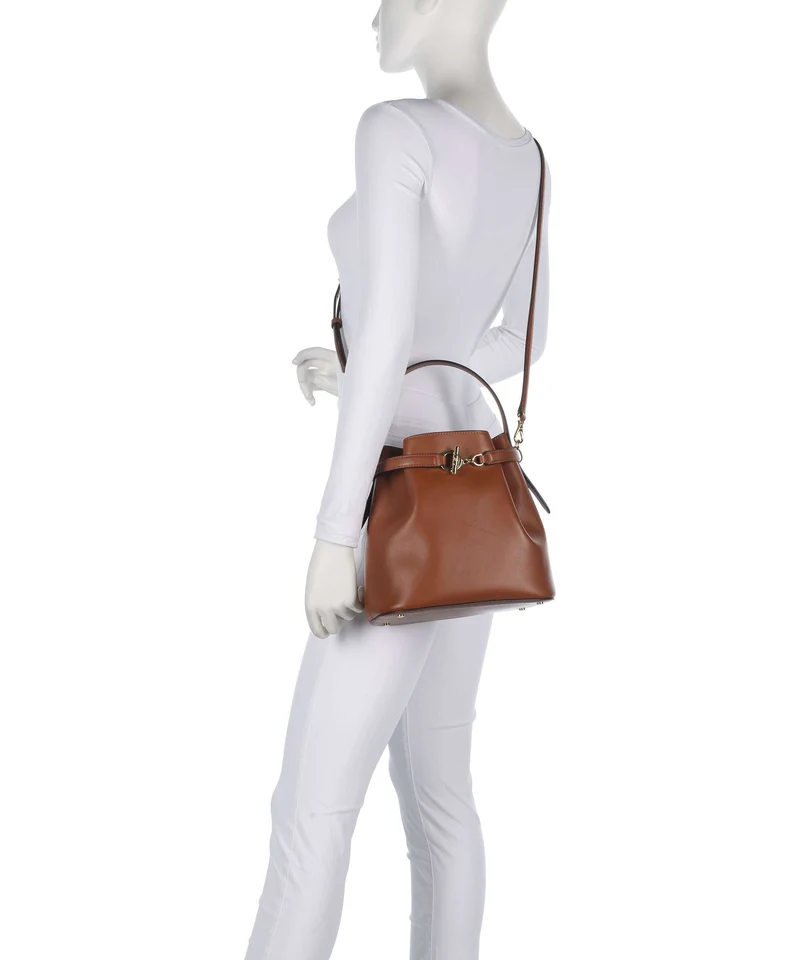 Lauren Ralph Lauren Blaike Medium Bucket bolso de mano lauren tan