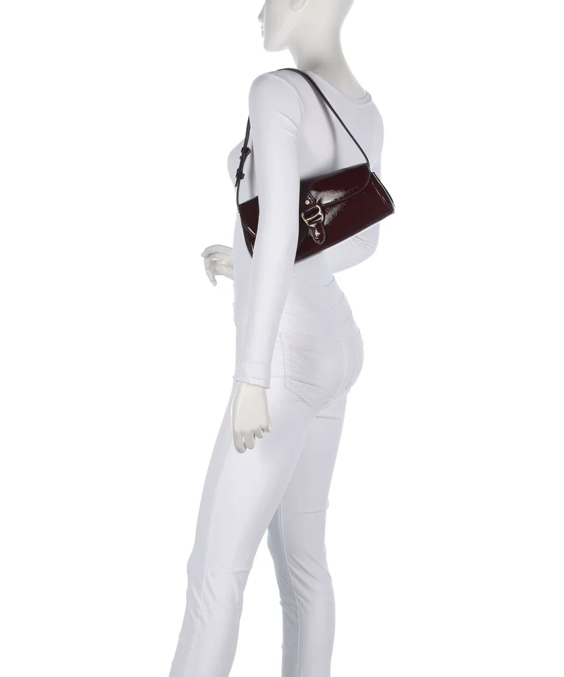 Lauren Ralph Lauren Tasha Medium Bolso de hombro dark garnet